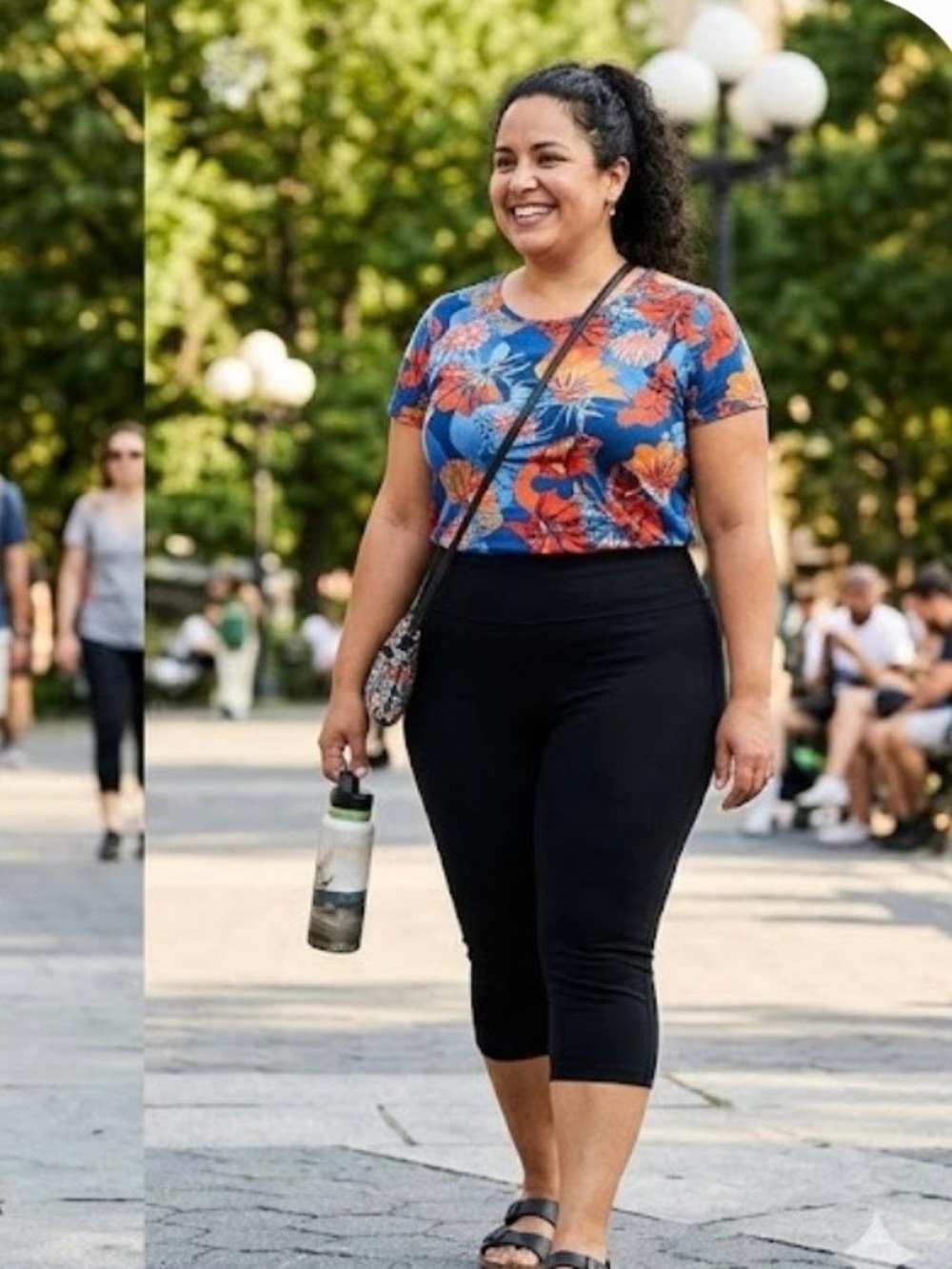torrid Deep Black Pull-On Ponte Capri Pants